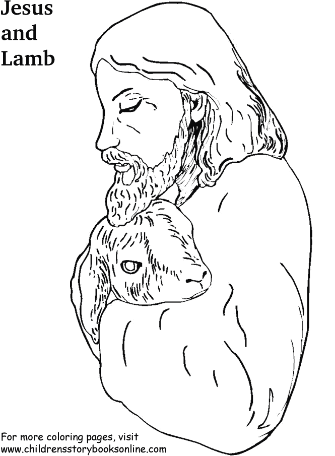 clip art jesus holding a lamb - photo #36