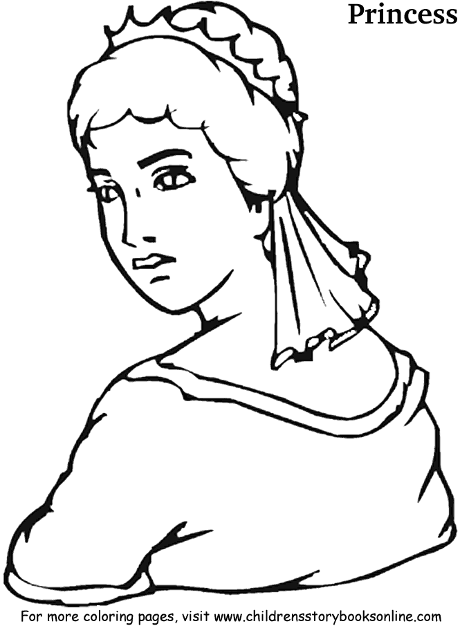 p is for princess coloring pages - photo #24